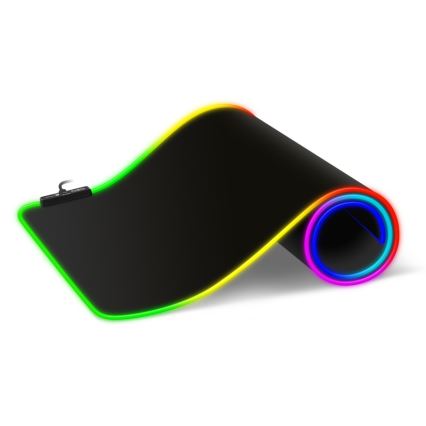 CONNECT IT CMP-3100-LG - Πληκτρολόγιο και ποντίκι για gaming με LED RGB 80x30 cm μαύρο
