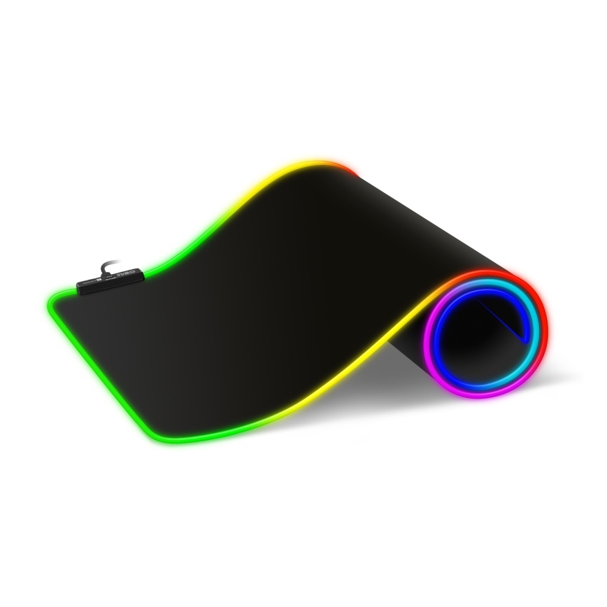 CONNECT IT CMP-3100-LG - Πληκτρολόγιο και ποντίκι για gaming με LED RGB 80x30 cm μαύρο