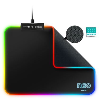 CONNECT IT CMP-3100-SM - Gaming Mouse Pad με LED RGB  32x24,5 cm μαύρο