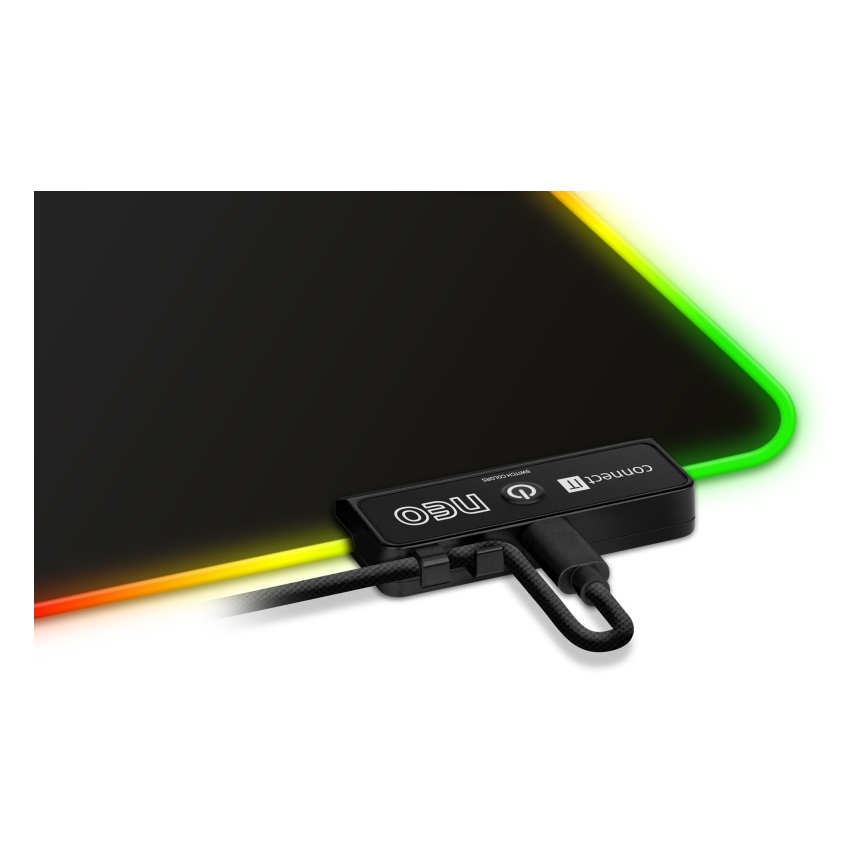 CONNECT IT CMP-3100-SM - Gaming Mouse Pad με LED RGB  32x24,5 cm μαύρο