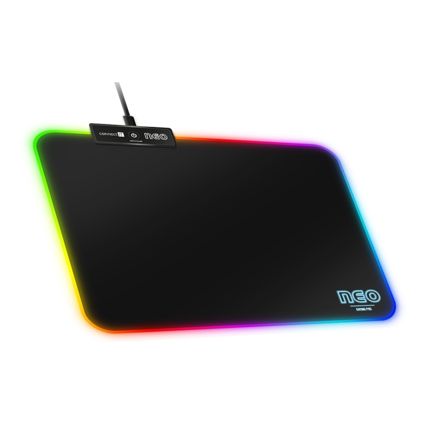 CONNECT IT CMP-3100-SM - Gaming Mouse Pad με LED RGB  32x24,5 cm μαύρο
