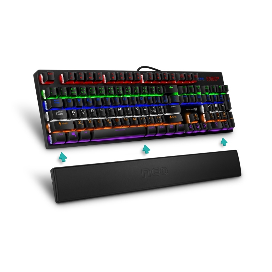 CONNECT IT CMP-3590-LG - Εργονομική βάση πληκτρολογίου μαύρο