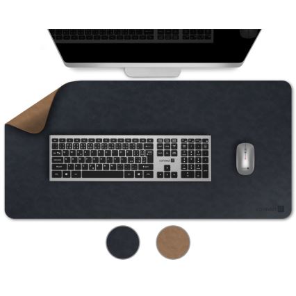 CONNECT IT CMP-4040-LG - Αμφίπλευρο υπόστρωμα για πληκτρολόγιο και ποντίκι 90x40 cm μπλε/καφέ