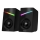 CONNECT IT CSP-1100-BK - ΣΕΤ 2x LED RGB Gaming ηχείο 6W/5V μαύρο