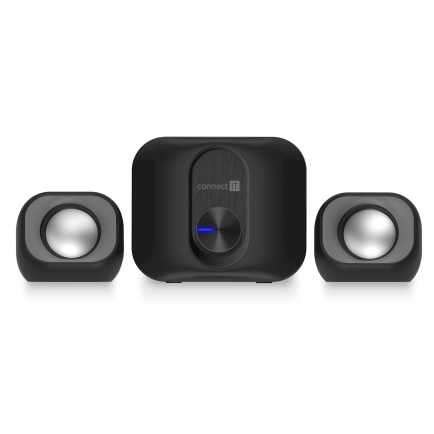 CONNECT IT CSP-2100-BK - LED Σετ ηχείων με subwoofer 11W/5V μαύρο