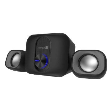 CONNECT IT CSP-2100-BK - LED Σετ ηχείων με subwoofer 11W/5V μαύρο
