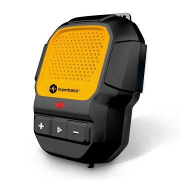 CONNECT IT HSP-1010-BK - Ασύρματο ηχείο με ενσωματωμένο μικρόφωνο ClipBEAT 2W/5V 560 mAh IPX7 μαύρο/κίτρινο