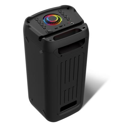 CONNECT IT HSP-3050-BK - LED Ασύρματο ηχείο με μικρόφωνο 60W/5V 4500 mAh μαύρο + τηλεχειριστήριο