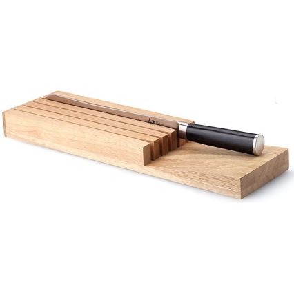 Continenta C30518 - Θήκη μαχαιριών 39x11x3,5 cm ξύλο καουτσουκόδεντρου