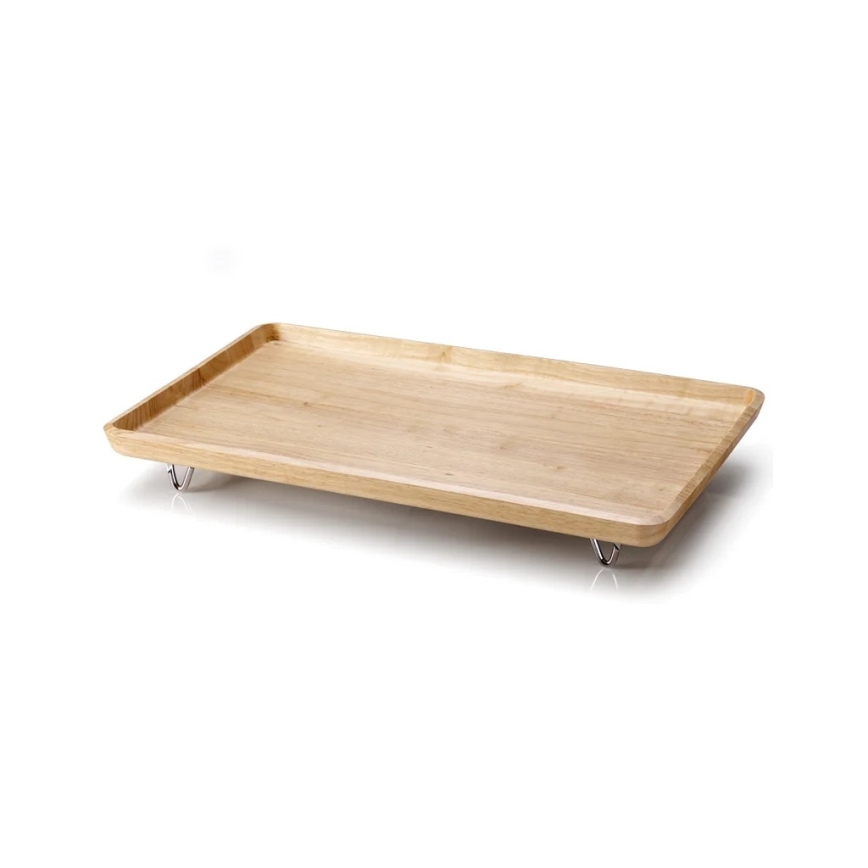 Continenta C3245 - Δίσκος κρεβατιού 53x32 cm ξύλο καουτσούκου