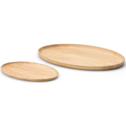 Continenta C3285 - Δίσκος σερβιρίσματος 36,5x25 cm ξύλο καουτσουκόδεντρου