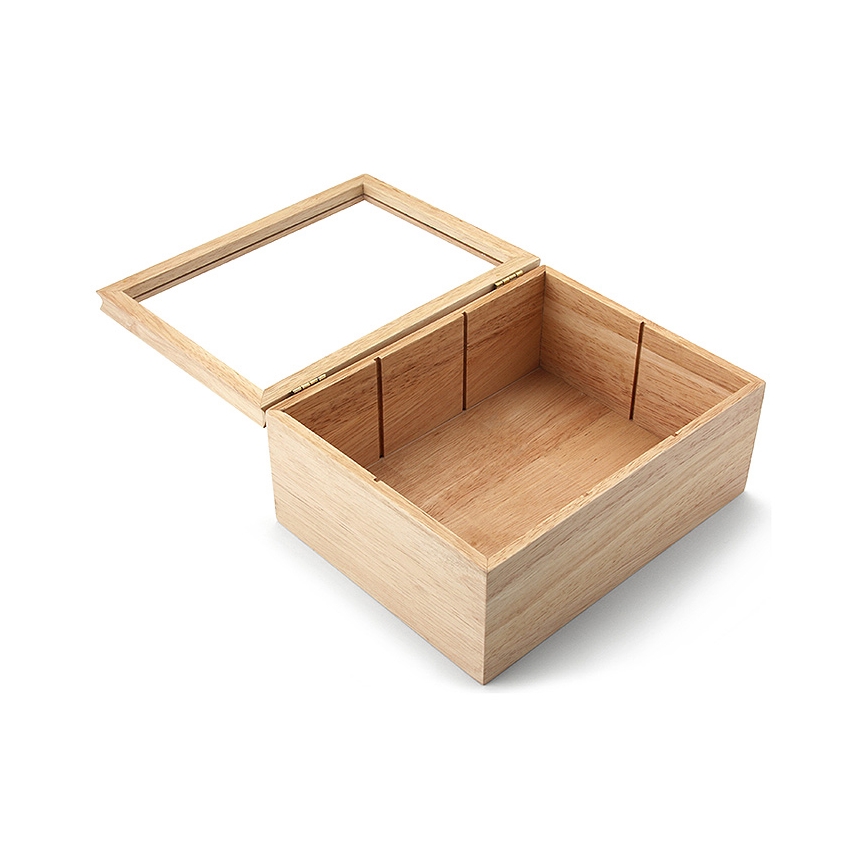 Continenta C3290 - Κουτί για φακελάκια τσαγιού  23x17,5 cm καουτσουκόδεντρο