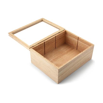 Continenta C3290 - Κουτί για φακελάκια τσαγιού  23x17,5 cm καουτσουκόδεντρο