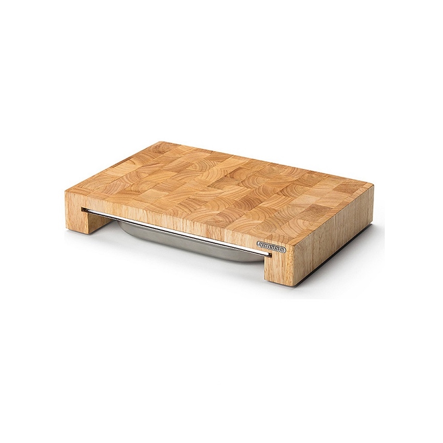 Continenta C4027 - Επιφάνεια κοπής με συρόμενο δίσκο 48x32,5 cm ξύλο καουτσουκόδεντρο