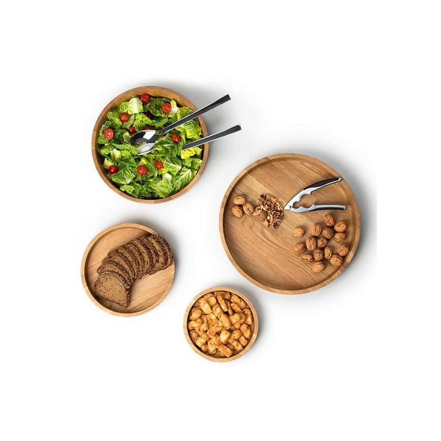 Continenta C4133 - Ξύλινο μπολ 20x4,3 cm δρυς