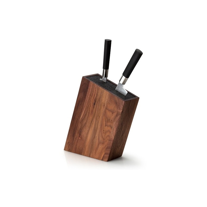 Continenta C4250 - Βάση για μαχαίρια με συνθετικές τρίχες 19x28,5 cm καρυδιά