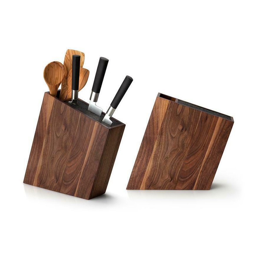 Continenta C4251- Βάση μαχαιριών με θήκη 31x8x24,5 cm καρυδιά