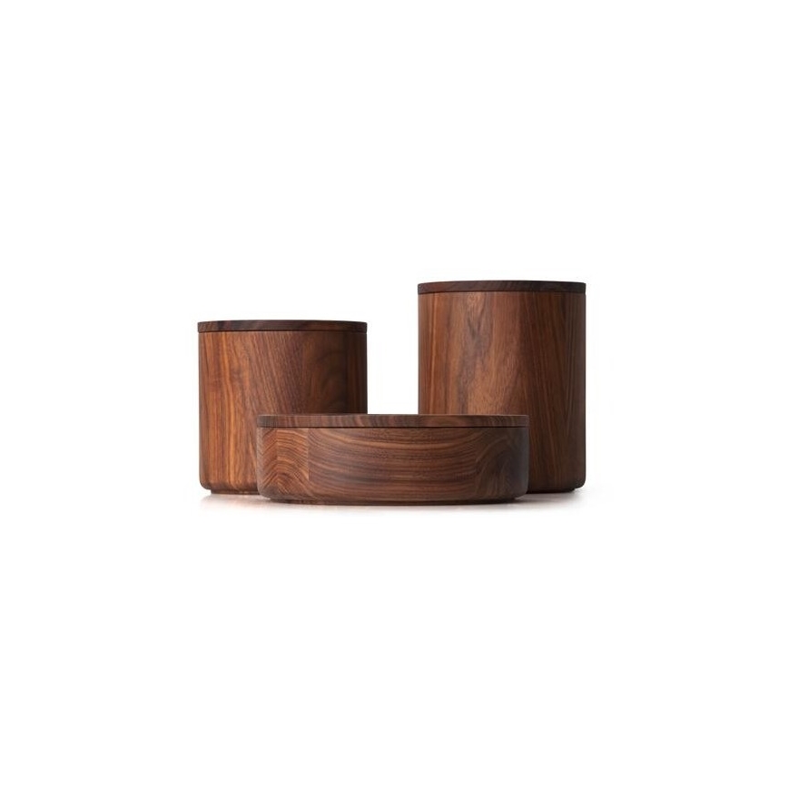 Continenta C4273 - Ξύλινο δοχείο 13x13 cm ξύλο καρυδιάς