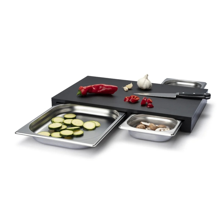 Continenta C5328 - ΣΕΤ επιφάνειας κοπής κουζίνας 49,5x32,5 εκ. + 3 μπολ Duracore