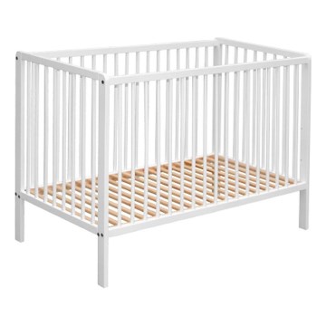 COSING - Βρεφική κούνια 120x60 εκ. οξιά/λευκή