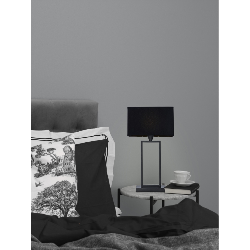 Cottex - Επιτραπέζιο φωτιστικό KENSINGTON 1xE14/40W/230V μαύρο