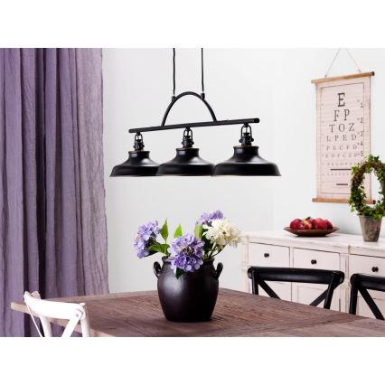 Cottex - Κρεμαστό φωτιστικό με καλώδιο NEW HAVEN 3xE14/40W/230V