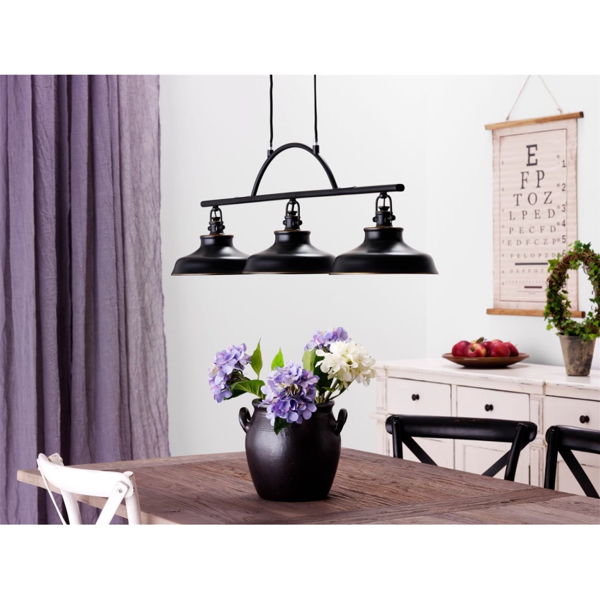 Cottex - Κρεμαστό φωτιστικό με καλώδιο NEW HAVEN 3xE14/40W/230V