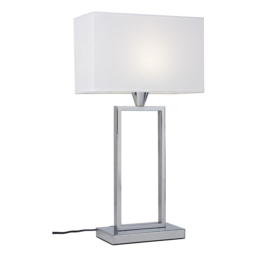 Cottex - Επιτραπέζιο φωτιστικό KENSINGTON 1xE14/40W/230V ασημί