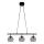 Cottex - Κρεμαστό φωτιστικό με καλώδιο CAPELLA 3xE14/40W/230V καπνιστό/μαύρο