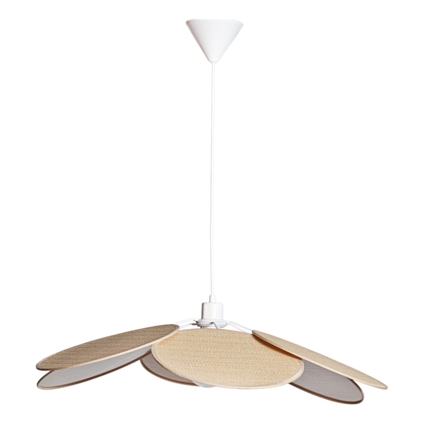 Cottex - Κρεμαστό φωτιστικό με καλώδιο WINF 1xE27/8W/230V μπεζ/λευκό