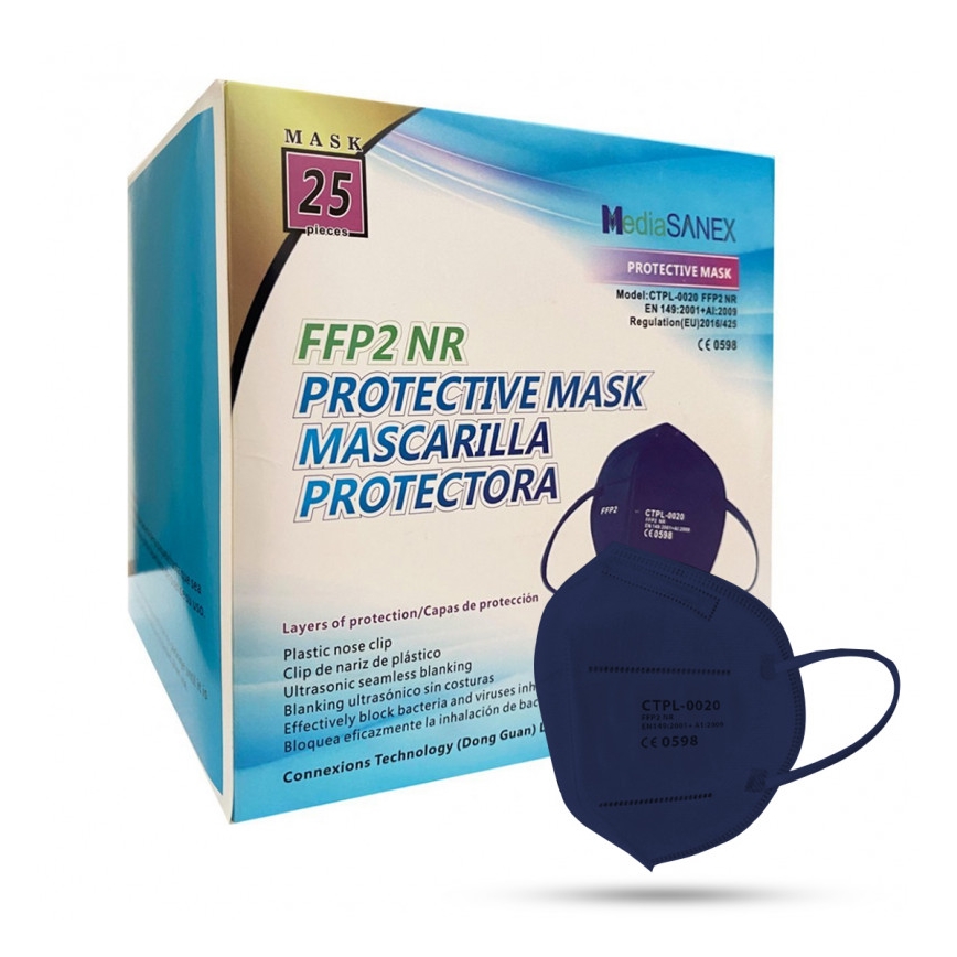 CTPL Αναπνευστήρας FFP2 NR / KN95 Σκούρο μπλε 1 τμχ