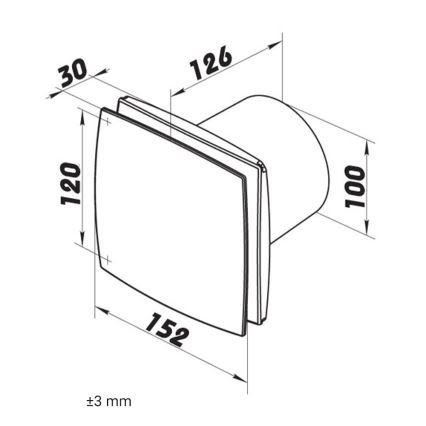Dalap 41004 - Αξονικός ανεμιστήρας 100 BF 12 14W/12V