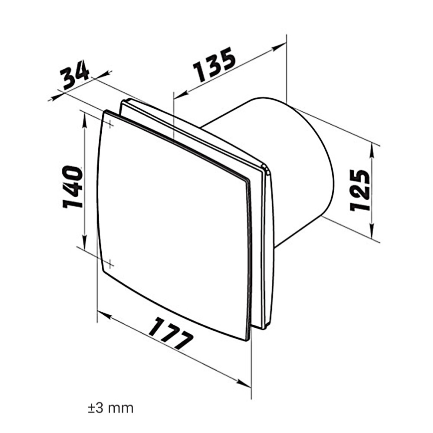 Dalap 41023 - Αξονικός ανεμιστήρας 125 BF 24W/230V