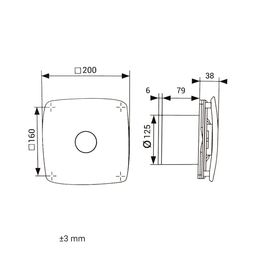Dalap 41094zw - Αξονικός εξαεριστήρας με χρονοδιακόπτη 125 ONYX ZW 16W/230V