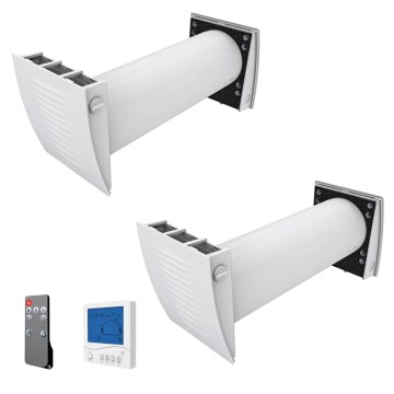 Dalap 55561 - Σετ 2 τεμ. μονάδες ανάκτησης αέρα για δωμάτιο ZEPHIR SIMPLE DOUBLE 7,61W/230V