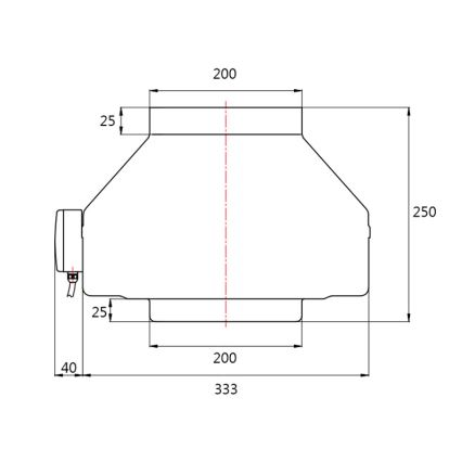 Dalap 8132 - Φυγοκεντρικός σωληνωτός ανεμιστήρας TURBINE M 200 150W/230V