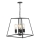 Där Lighting ACA8622 - Πολυέλαιος με αλυσίδα ACADEMY 4xE27/60W/230V μαύρο