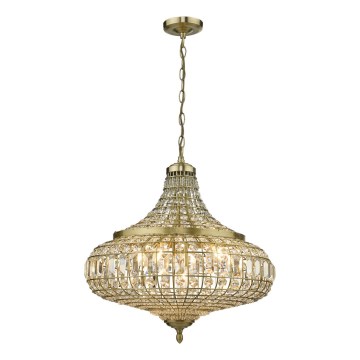 Där Lighting ASM0675 - Πολυέλαιος με αλυσίδα ASMARA 6xE14/40W/230V ορείχαλκος