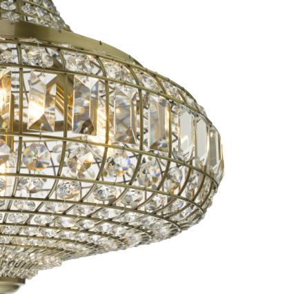 Där Lighting ASM0675 - Πολυέλαιος με αλυσίδα ASMARA 6xE14/40W/230V ορείχαλκος
