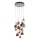 Där Lighting AUR1564 - Κρεμαστό φωτιστικό με σύρμα AURELIA 15xG4/10W/230V μαύρο/χάλκινο