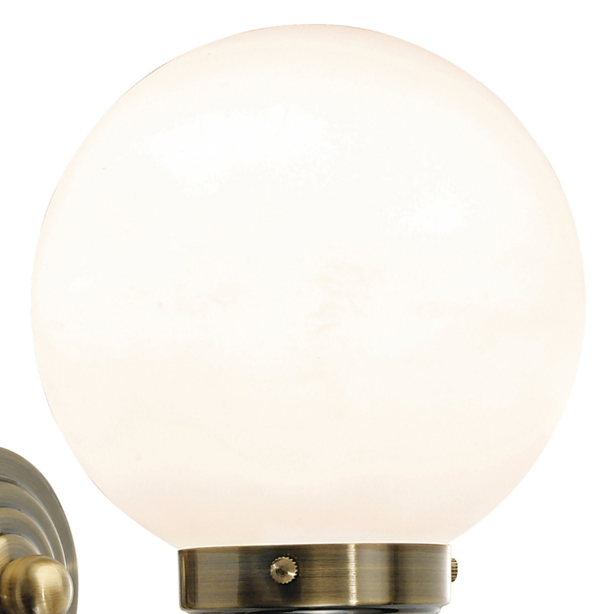 Där Lighting BAR0775 - Επιτοίχιο φωτιστικό μπάνιου BARCLAY 1xE14/40W/230V IP44 ορείχαλκος