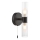 Där Lighting BOL0922 - Επιτοίχιο φωτιστικό μπάνιου BOLTON 2xG9/5W/230V IP44 μαύρο