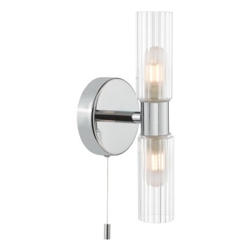 Där Lighting BOL0950 - Επιτοίχιο φωτιστικό μπάνιου BOLTON 2xG9/5W/230V IP44 γυαλιστερό χρώμιο
