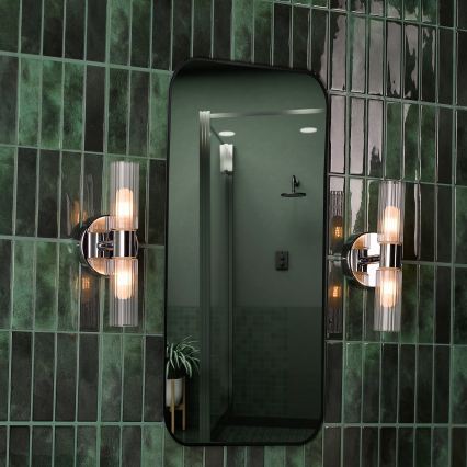 Där Lighting BOL0950 - Επιτοίχιο φωτιστικό μπάνιου BOLTON 2xG9/5W/230V IP44 γυαλιστερό χρώμιο