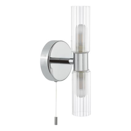 Där Lighting BOL0950 - Επιτοίχιο φωτιστικό μπάνιου BOLTON 2xG9/5W/230V IP44 γυαλιστερό χρώμιο
