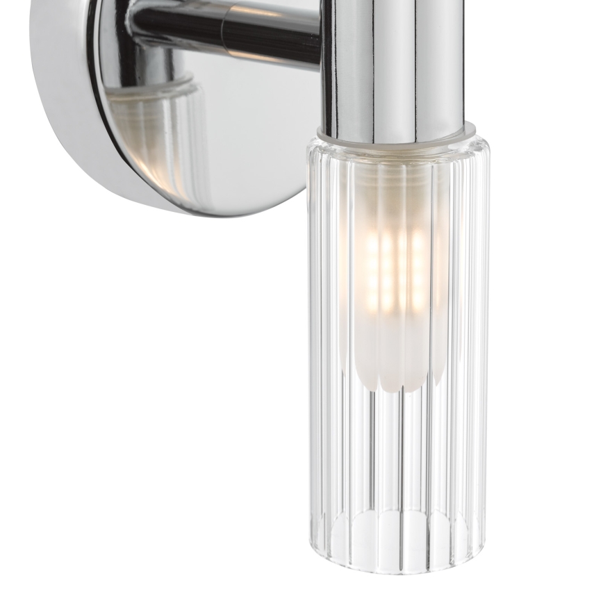 Där Lighting BOL0950 - Επιτοίχιο φωτιστικό μπάνιου BOLTON 2xG9/5W/230V IP44 γυαλιστερό χρώμιο