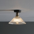 Där Lighting BOY0175 - Φωτιστικό οροφής BOYD 1xE27/60W/230V Ø 25 εκ. ορείχαλκος/διάφανο