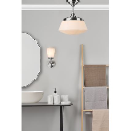 Där Lighting CAD0150 - Επιφανειακό φωτιστικό οροφής για μπάνιο CADEN 1xE27/60W/230V IP44 γυαλιστερό χρώμιο