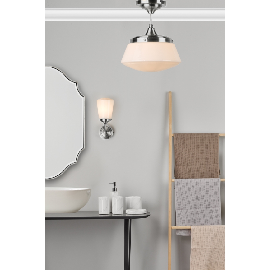Där Lighting CAD0150 - Επιφανειακό φωτιστικό οροφής για μπάνιο CADEN 1xE27/60W/230V IP44 γυαλιστερό χρώμιο