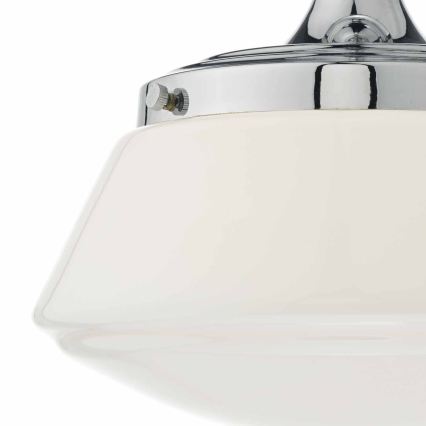 Där Lighting CAD0150 - Επιφανειακό φωτιστικό οροφής για μπάνιο CADEN 1xE27/60W/230V IP44 γυαλιστερό χρώμιο